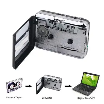 Kazetový Prehrávač USB Kazeta na MP3 Converter Zachytiť Zvuk Prehrávač Hudby Páskovej Kazety Nahrávač