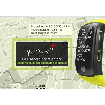 S908 Smart Kapela Športové Hodinky s GPS Srdcového rytmu Spánku Monitor Krokomer, Vodotesný IP68 Šport Smartband Náramkové hodinky Pre IPhone Samsung
