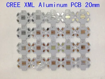 CREE XML XML2 XHP50 hliníkový plech pcb priemer 20 mm thickness1.6 mm šesťhranný 20pcs/veľa