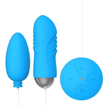 Vodič Ovládať dual vajcia Vibrátory Sexuálne Hračky pre Ženy Elektromagnetický Pulz tlačením vajcia G-spot Masáž USB Nabíjateľné