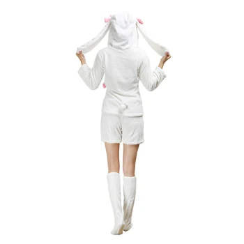 Brdwn LoveLive Dámske Domáce Oblečenie Nico Yazawa Cosplay Kostým Biely Králik Pyžamo Oblek