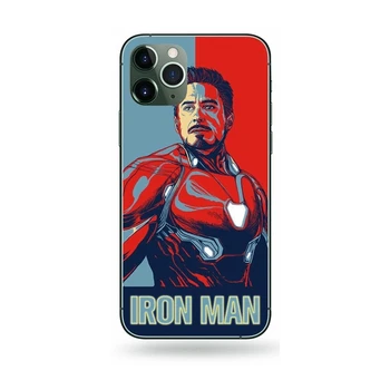 Iron Man LED Telefón Veci/Marvel pre iPhone SE 2020 11 Pro max 6 6 7 8 Plus X XS Max XR Cool fashion Hovor flash Kryt