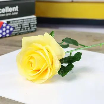 Elegantné Biele Umelého Hodvábu Ruže Kvet Svadobné Kytice Pre Svadobné tabuľka Centerpieces Dekorácie Dodávky doprava zadarmo