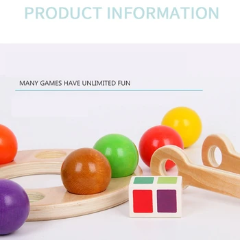Rainbow Vzdelávacie Hračka Drevené Loptu Zodpovedajúce Tvar, Farba Učenia Hry Koordinácia Prípravy Hračky pre Deti