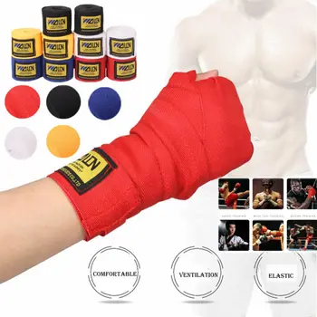2 ks/pack Boxerské Zábaly Ruku MMA Muay Thai Kick Boxing Handwraps pre Vzdelávanie Obväzy 1.5/2.5/3/5 M, Dĺžka 5 cm Šírka