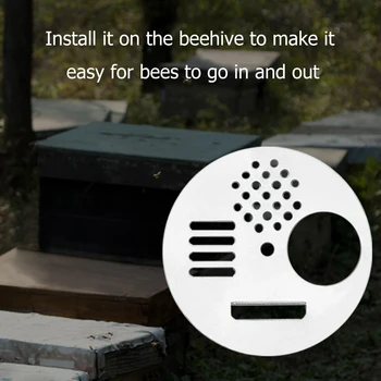 10pcs Beehives Včelí Úľ Nuc Box Dvere Klietky Kolo Nehrdzavejúcej Ocele Úľa Otvor Vstup Disk Hniezdo Dvere Otvor Včelárske Náradie Dodávky