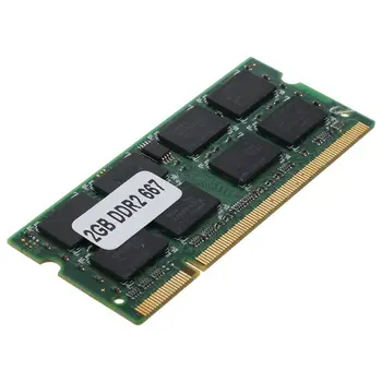 2x 2GB DDR2 PC2-5300 SODIMM Pamäte RAM 667MHz 200-pin Notebook Notebook