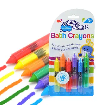 6Pcs/Set Baby Kúpeľ Pastelky Batoľa Umývateľný Bathtime Bezpečnosti Zábavné Hrať Vzdelávacie Deti Hračka Baby Kúpeľ Hračka