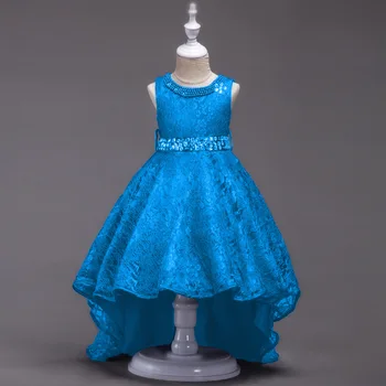 Nové Deti Odkalovacích Šaty pre Dievčatá Vianočné Princezná Šaty Pearl Vložkou Červený Chvost Čipky Šaty Dievčatá Princezná Šaty pre Strany