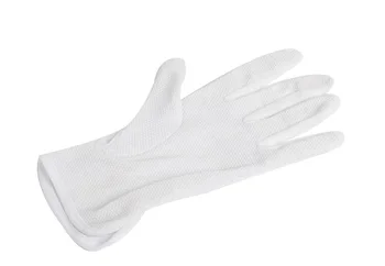 10 Pair / veľa , Non-slip Bavlnené rukavice ovládač šmyk latex bod rukavice Biele korálky Práce odolné voči opotrebovaniu, bezpečnosti práce rituál