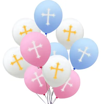 12inch Veľkonočné Krst Latexové Balóny Svätého-sobota-Dobrý-piatok Balónikov Deti, Dospelých Narodeniny Dekorácie, Svadobné Party Dodávky