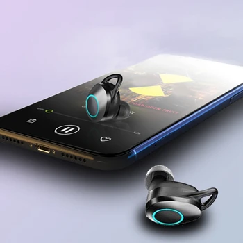 Bezdrôtové Slúchadlá Bluetooth 5.0 Slúchadlá Digitálny spravodajskej služby Led Displej Zabudovaný Mikrofón S Baterkou