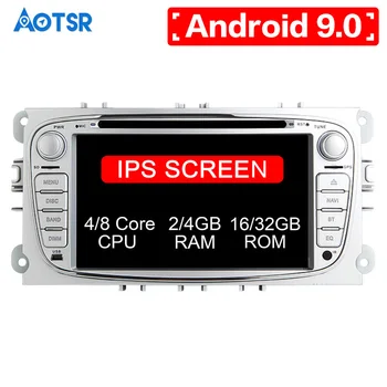 Android 9.0 Octa 8 Core 4+32GB Auto DVD Prehrávač, GPS Navi Pre Ford Mondeo, S-MAX Pripojiť ZAMERAŤ 2 2008-2011 Headunit Autoradio Stereo