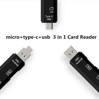 BAAQII 5 V 1, USB Čítačku Karty OTG USB C Na SD Kariet Typu C Čítačka Kariet Multi-function Ľahko sa prenáša CE1862-CE1863