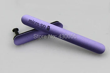 5 Farieb Nové Ymitn Bývanie Micro SD Karta + SIM Karta + USB Nabíjací Port Prachu Plug Kryt Pre Sony Xperia Z3 D6603 D6653 SOL26