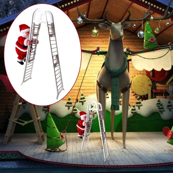 EverChic 1 Pc Santa Claus rebrík elektrické Vianočný stromček závesné vonkajšie dekorácie interiérové dvere dekorácie