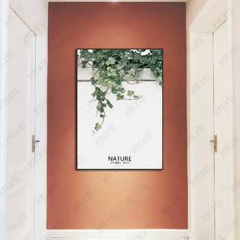 Žiarivé Zelené Rastliny, Listy Rôznych Tvarov Wall Art Plagáty a Vytlačí Plátno na Maľovanie Obývacej Izby, Spálne Dekorácie