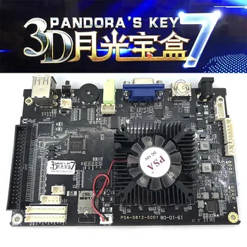 DIY 3D arkádová hra stroj s Pandora7 auta 2323 v 1 PCB drôt postroj power adaptér 5pin ovládač 30 mm LED tlačidlo 103pcs 3D
