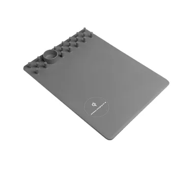 QI Mouse Pad 3 V 1 Bezdrôtové Nabíjanie Podložka pod Myš Odolné Kožené Anti-nečistoty stolná Nabíjacka Pre Android IOS Fit office Home