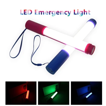 Prenosné Farebné Baterka RGB Farba zmení Svetlo USB Nabíjateľná LED Baterka Lampa LED Outdoor camping Ľahké prenosné svetlo