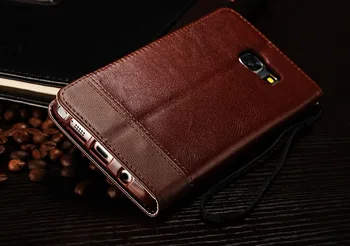 Móda PU Kryt Flip puzdro pre Samsung Galaxy S6 S7 Okraji S8 S9 S10 Plus S10e Ziskové Peňaženky Ručné Coque Mobilný Telefón Taška