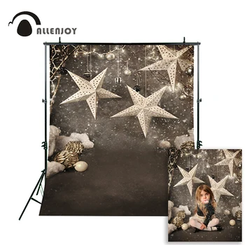 Allenjoy fotografické pozadie Vianočné vinyl hviezdy deti fotografie pozadia pre photo Studio fotoaparát fotografica