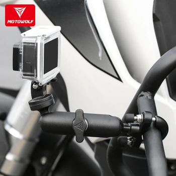 Kovové Stabilné Anti-shake riadidlá Sedadle Motocykla Športové Kamery, DVR Držiak Navigácie Držiak Pre Gopro Racing