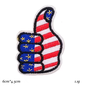 Spojené Štáty USA Vlajky, Samolepky Osobnosti Výšivky Odznaky Žehlička na Patch pre Oblečenie DIY, Aby Amerika Skvelé Opäť Nášivka