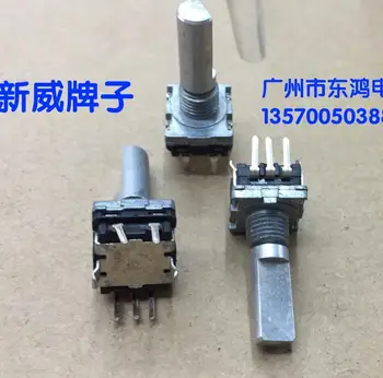 5 ks Taiwan SW rastúce Wei typ EC11 encoder s vypínačom 20 polohy 20 pulz hriadeľ dlhý 20 mm digitálny potenciometer