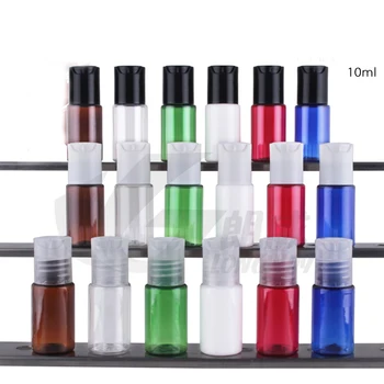 Doprava zadarmo 50Pcs/Veľa Farebné 10 ML Plastových Malé Vzorky Fľašu S Stlačte Spp