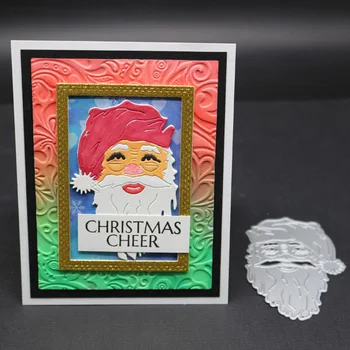 Santa Claus Avatar Vzor Vianočné Rezanie Kovov Zomrie na Kartu, Takže DIY Scrapbooking Album Dekor Papier Plavidlá Vzorkovníka