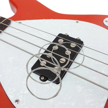 Irin 4Pcs Electric Bass Strings Nastaviť Oceľového Jadra poniklovaná Zliatiny Rany Basy Nahradenie Reťazca Gitarové Príslušenstvo B100