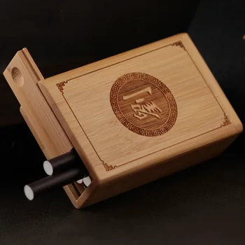 Klasické pánske Kreatívne Ručné Bambusu Box Darčeky Klasiky Vlastný Darček Cigariet Prípadoch