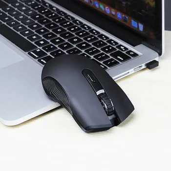 Bezdrôtová Herná Myš 2.4 G Bezdrôtové Nabíjanie Ergonomické Nosenie-odolná Myš NK-Nakupovanie