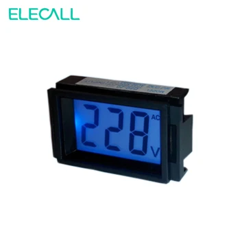 ELECALL D50-20 AC 80-500V Vysoko Precízny Digitálny Displej LCD STRIEDAVÝ Voltmeter Amp Volt Aktuálne Meter Tester