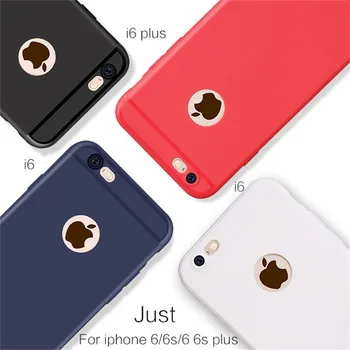 Luxusné Ultra Tenké Matný Mäkký Silikónový TPU Kryt Pre iPhone 6 6S Plus 5 5S 5SE Candy Farby Úplné Pokrytie iPhone 7 Plus Telefón Prípadoch