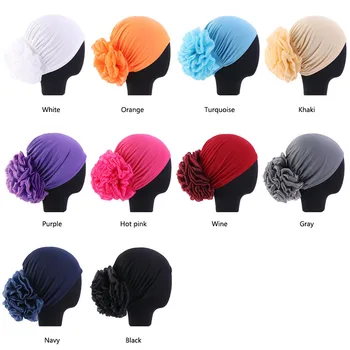 Nové Vlasy Čiapky Na Spanie Turban Klobúk Moslimských Veľký Kvet Ženy Šatku Hromadu Žien Mäkké Pohodlné Hidžáb Chemoterapia Klobúk