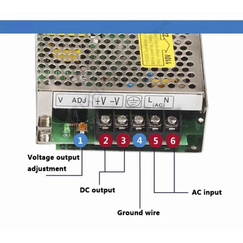Prepínanie napájania 50W 12V 4A Jeden Výstup ac-dc napájací zdroj pre Led Pásy,napätia prevodník 110v/220v na 12v,led driver