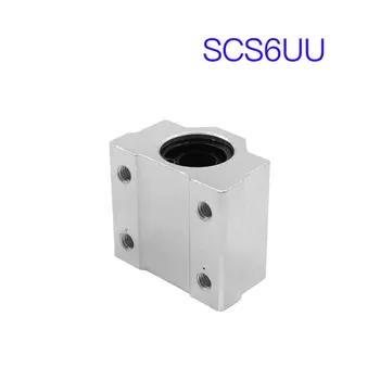 SCS6UU SCS8UU SCS10UU SCS12UU Lineárne Guľkové Ložisko Blok CNC Router pre CNC 3D Tlačiarne, Hriadele, Rod Časti ACEHE