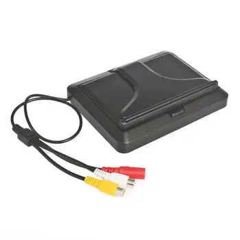 DIYSECUR 5 Palcový Sklopné Zadné View Monitor Auto Monitor Nepremokavé Zozadu Auto Kamera Parkovací Systém Kit