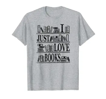 Mám rád Knihy Regálové Čítanie Klub Knihomoľa Knižnica Darček T-Shirt