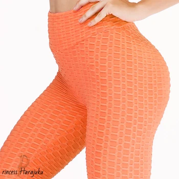 Tangerine Pokožky Polovice Pás Fitness Sexy Legíny Ženy Cvičenie Push Up Leginy Módne 12 Farba Kulturistike Jeggings Nohavice S-XL