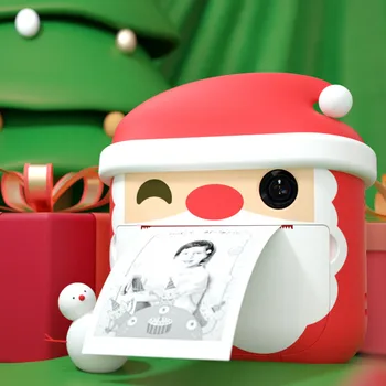 Santa Claus Deti Okamžité kopírovacie Fotoaparát Deti Mini Digitálny Fotoaparát Hračky s Foto Papier 32 GB TF Karty, Pre Deti Darček