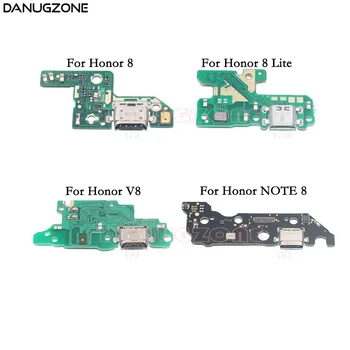 Nabíjanie pomocou pripojenia USB Port Dock Konektor Zásuvka Jack Konektor pre Nabíjanie Rada Flex Kábel S Mikrofónom Pre Huawei Honor 8 Lite V8 POZNÁMKA 8