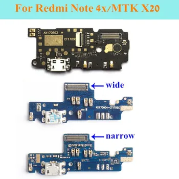 Nové Pre Xiao Redmi Poznámka 4 4X Pro/MTK X20 Micro USB Nabíjanie Nabíjací Port Konektor Doku Flex Kábel Výmena Náhradných dielov