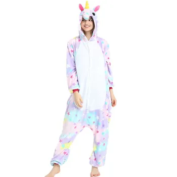 Flanelové Star Pegasus Zvierat Cartoon Siamské Pyžamo Cosplay Kostýmy, Dámske Pyžamá Bežné Domáce Služby