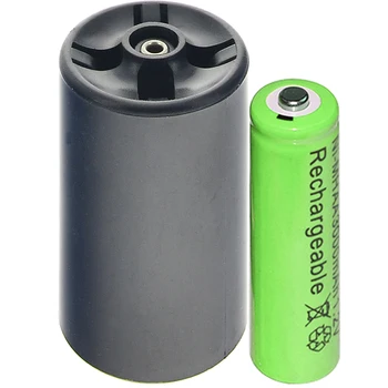1x AA 3000mAh Ni-MH Dobíjacie Batérie + 1x D Batérie Adaptér Converter žltá/zelená/modrá/červená/fialová