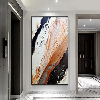 Moderné farby farebného atramentu splash plátno maľovaní plagátov a tlač Abstraktné dekor wall art obrázky, obývacia izba, spálňa uličkou