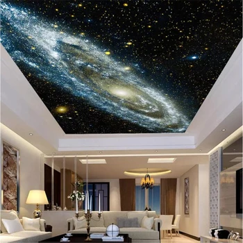 Beibehang Tapety vlastnú tapetu nástenná maľba atmosféru fantasy galaxy hviezdne hmloviny strop obývacia izba TV pozadí na stenu