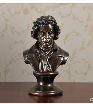 Hudba a nábytkárske výrobky, Mozart, klavír ornament tým, Beethoven, Americký hudobník plastika hlavy obrázok Modelu socha